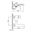 GAPPO G3250-8 змішувач для ванни, хром (G3250-8)