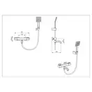GAPPO G3291 змішувач для ванни, хром (G3291)