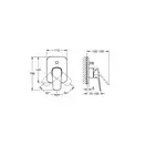 Grohe Cubeo змішувач для ванни, хром (1018310000)