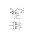 Grohe Dice змішувач для ванни, чорний матовий (1018722430)