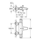 Grohe Grohtherm 800 змішувач, чорний (1022032430)