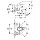 Grohe BauLoop змішувач для ванни, хром (23602001)