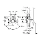 Grohe BauEdge New змішувач для ванни, хром (29039001)