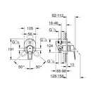 Grohe BauLoop змішувач для ванни, хром (29041001)