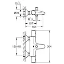 Grohe Precision Start термостат, чорний (345982430)