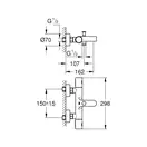 Grohe Grohtherm 800 Змішувач, хром (34772000)
