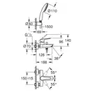 Grohe QuickFix Start Змішувач, хром (CV033280)