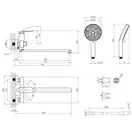 Kroner Element змішувач для ванни, CV035957