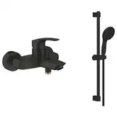 Grohe Eurosmart змішувач для ванни, чорний (333002433) (333002433+261622433)