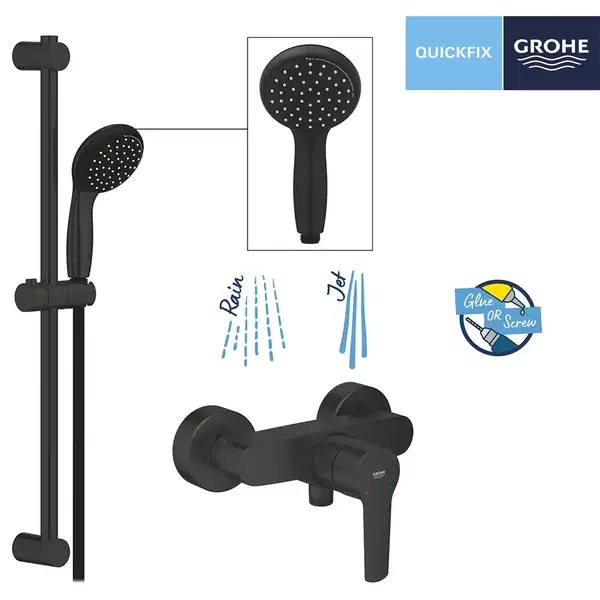 Grohe QuickFix Start Душевой смеситель, чёрный (CV032743)