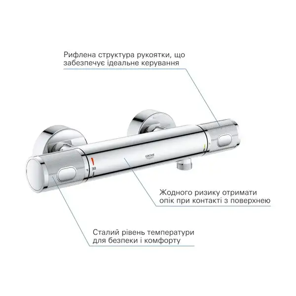 Grohe Precision Feel смеситель душа, хром (ua202908t2)