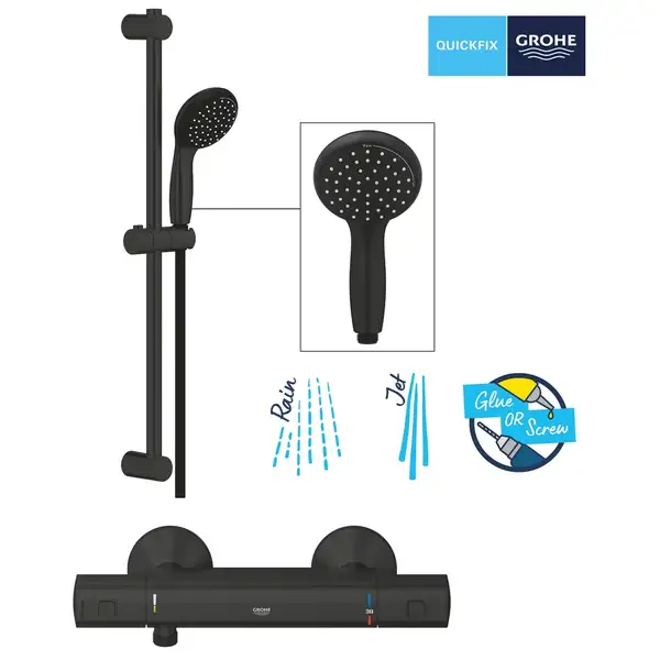 Grohe Precision Start душ, чёрный (ua303908t1)