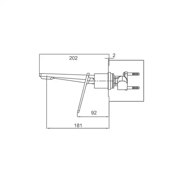 FRAP F1057-22 смеситель для раковины, хром (F1057-22)