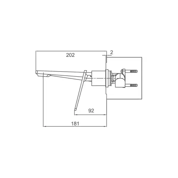 FRAP F1058-22 смеситель для раковины, хром (F1058-22)