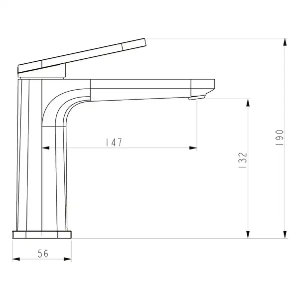 GAPPO G1027 смеситель для раковины, хром (G1027)