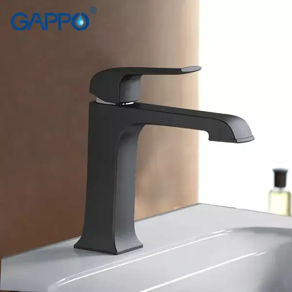 GAPPO G1050 смеситель для раковины, чёрный (G1050)