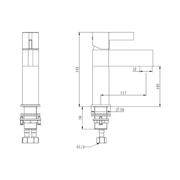GAPPO G1081 Смеситель для раковины, хром (G1081)