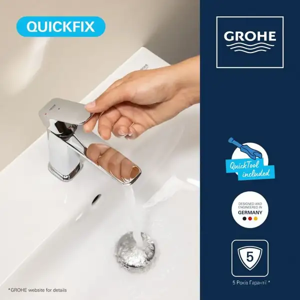 Grohe Dice смеситель для раковины, хром (1018360000)