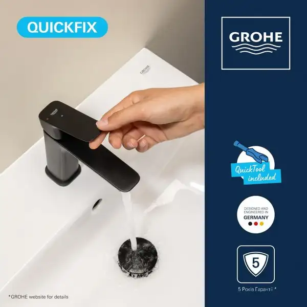 Grohe Dice смеситель раковины, чёрный (1018362430)