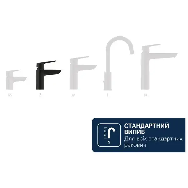Grohe Dice смеситель для раковины, чёрный (1018572430)