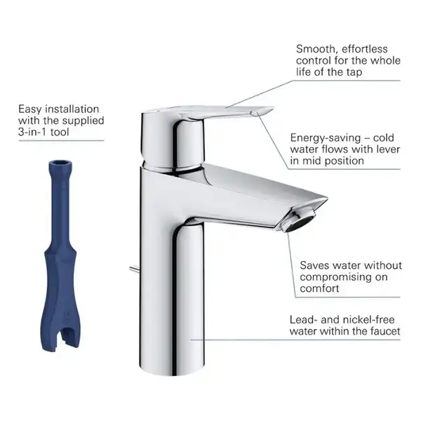 Grohe Start Смеситель для раковины, хром (23552002)