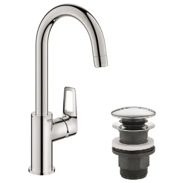 Grohe BauLoop смеситель для раковины, хром (23891001)