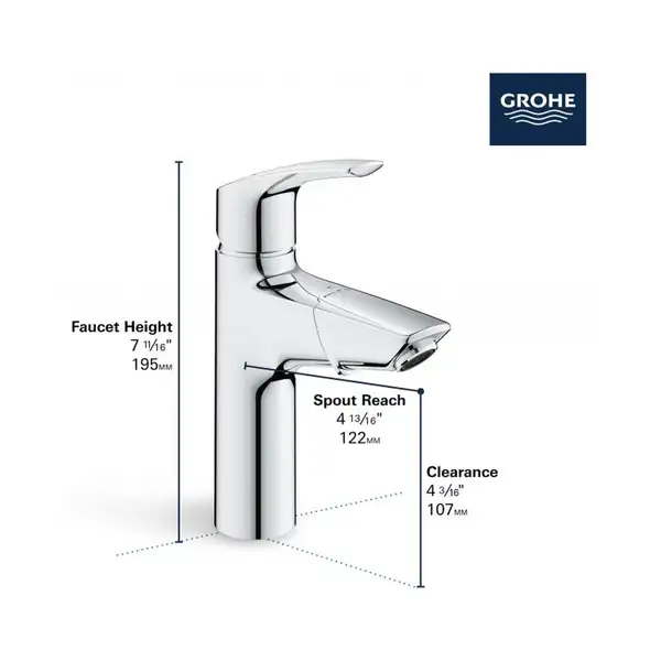 Grohe Eurosmart New смеситель, хром (23991003)