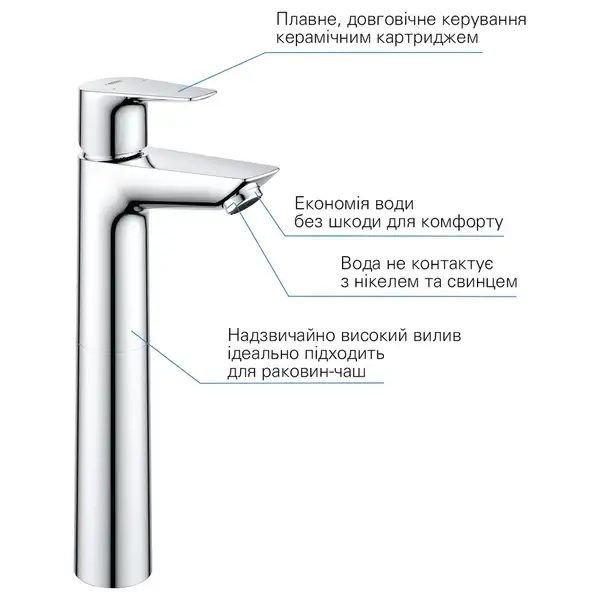 Grohe QuickFix StartEdge XL смеситель, хром (CV030592)