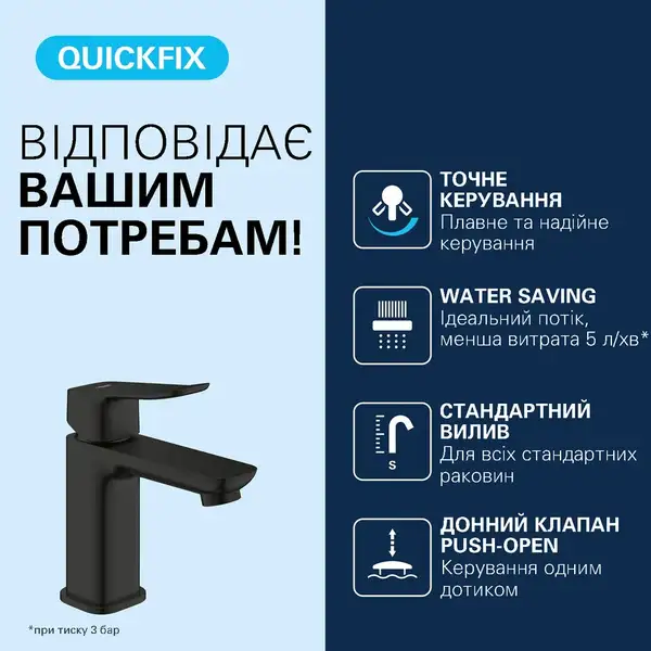 Grohe QuickFix Dice смеситель, черный (CV036200)