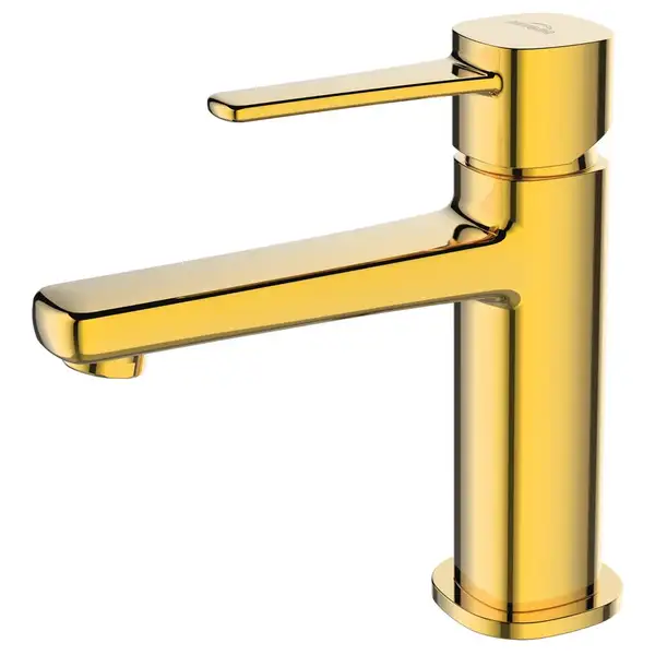 Invena Glamour смеситель для раковины, золото (BU-02-009)