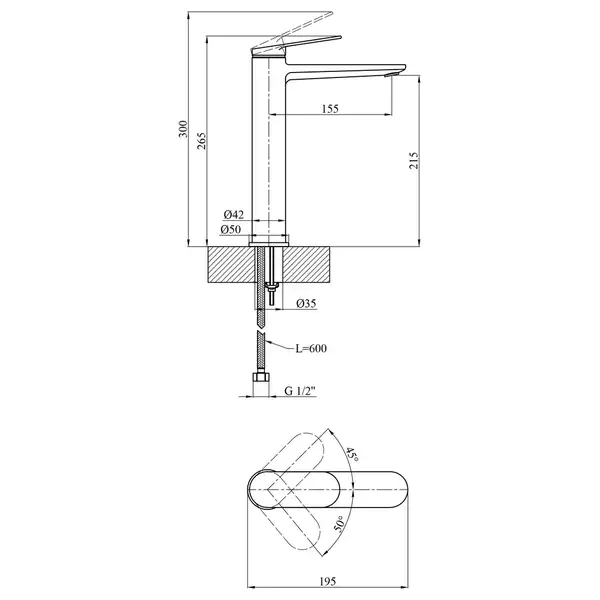 Kroner Element смеситель для раковины (CV035943)