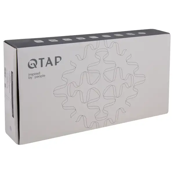 Qtap Gemini змішувач, чорний (QTGEM269GMB45680)