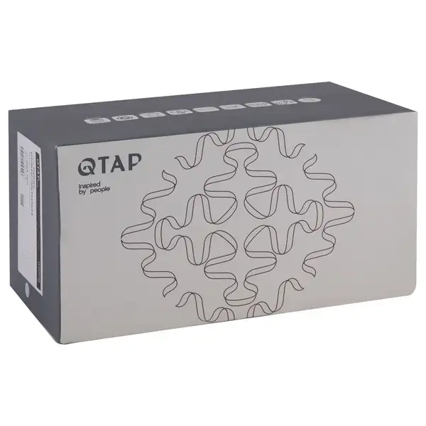 Qtap Gemini Змішувач, чорний (QTGEM273BLM45694)