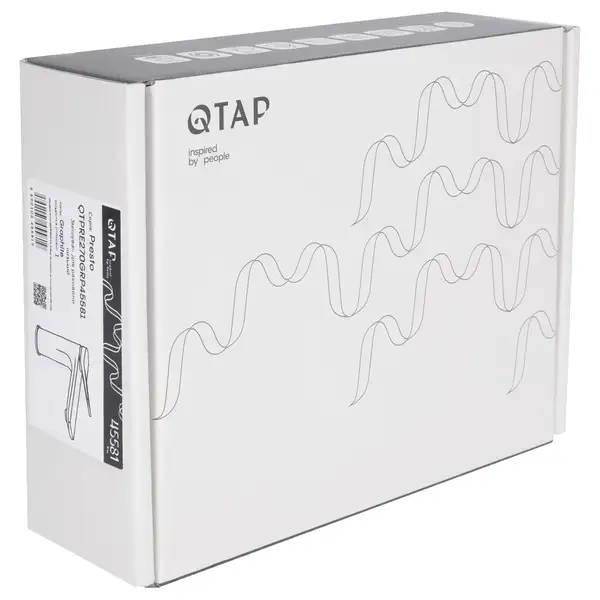 Qtap Presto Змішувач раковини, чорний (QTPRE270GRP45581)