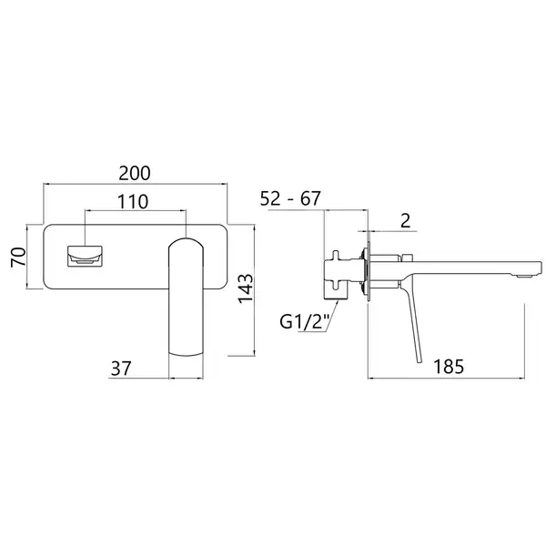 Qtap Slavonice змішувач, чорний (QTSLA273GMB45920)