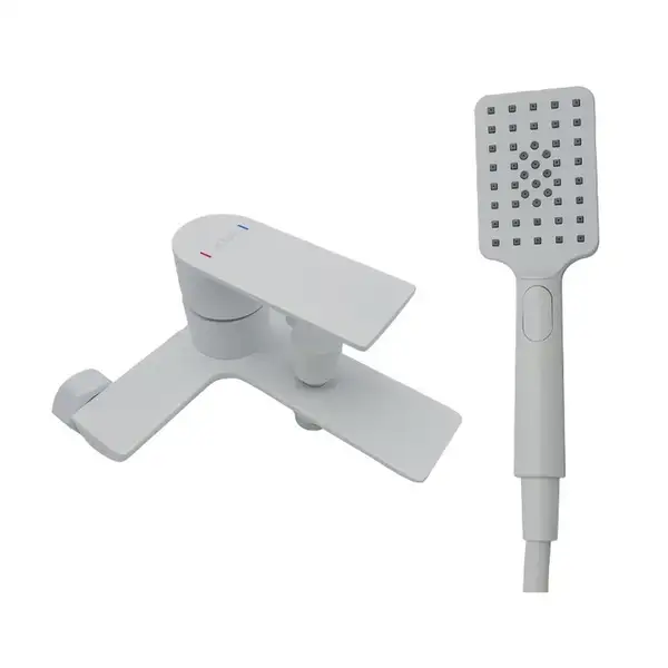 AIM DG01130 Змішувач для ванни, білий (DG01130) (DG01130 frosted white)