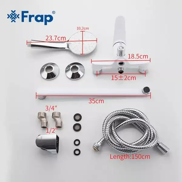 FRAP F2245 Змішувач для ванни, хром (F2245)