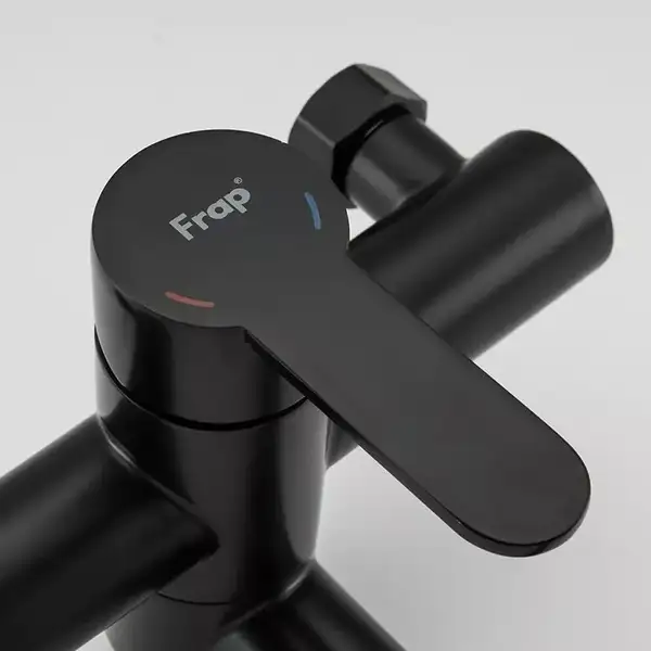 FRAP F32801-6 змішувач для ванни, чорний