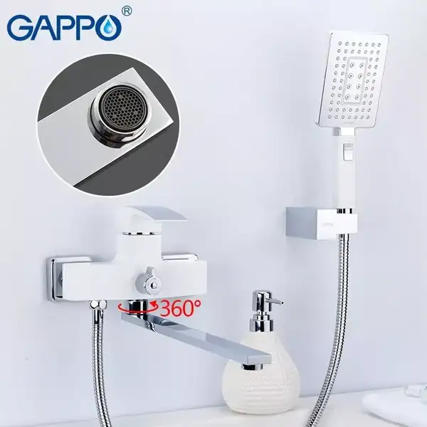 GAPPO G2207-7 Змішувач для ванни, хром