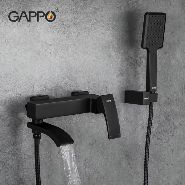 GAPPO G3207-6 змішувач для ванни, чорний