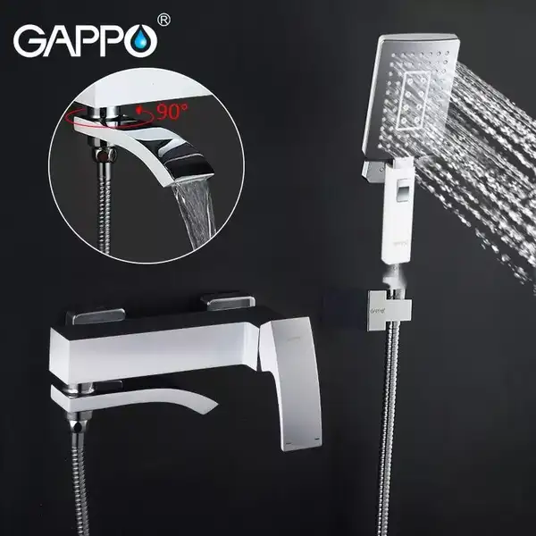 GAPPO G3207-8 змішувач для ванни, хром (G3207-8)