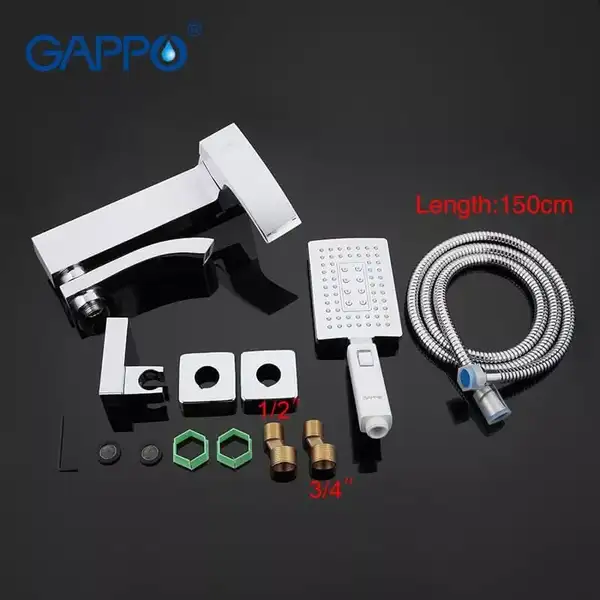 GAPPO G3207-8 змішувач для ванни, хром (G3207-8)