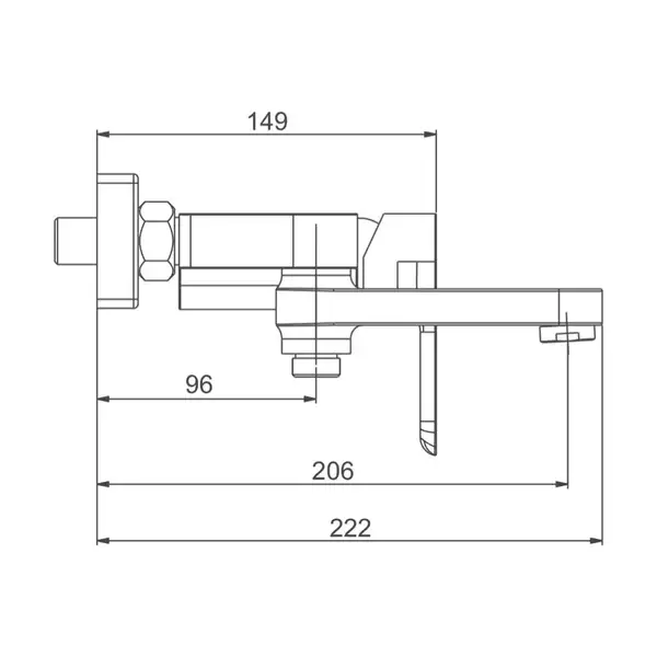 GAPPO G3248 змішувач для ванни, хром (G3248)