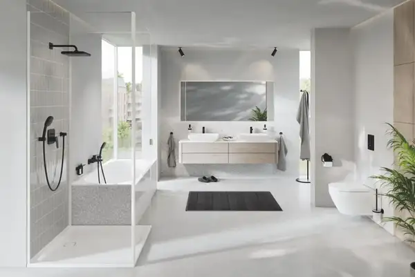 Grohe Cubeo змішувач для ванни, чорний (1018132430)
