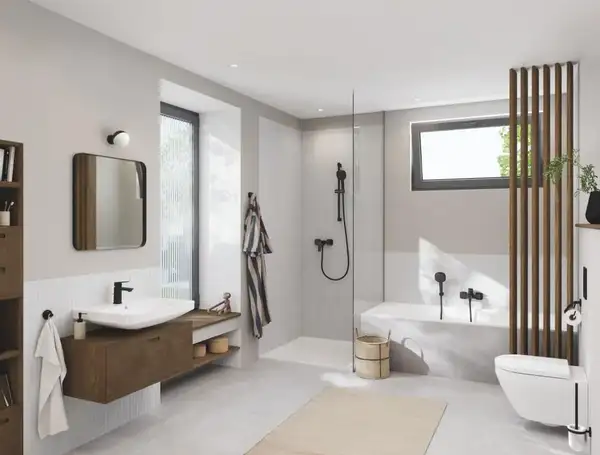 Grohe Cubeo змішувач ванни, чорний (1018142430)