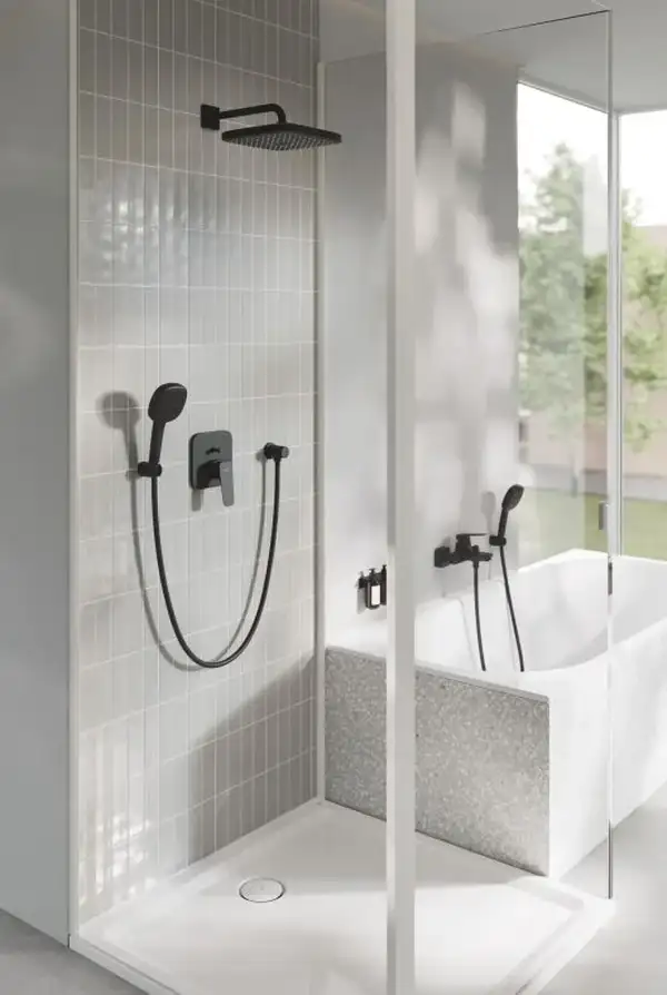 Grohe Cubeo змішувач ванни, чорний (1018142430)