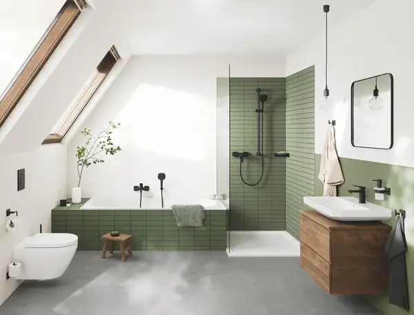 Grohe Dice змішувач для ванни, чорний матовий (1018722430)