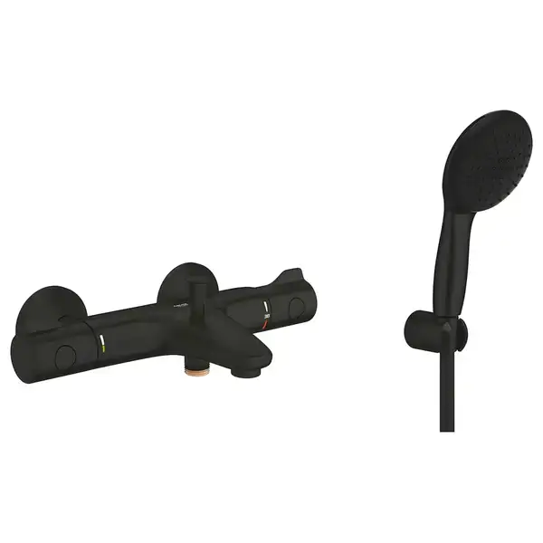 Grohe Grohtherm термостат чорний (1022032430+261642433)
