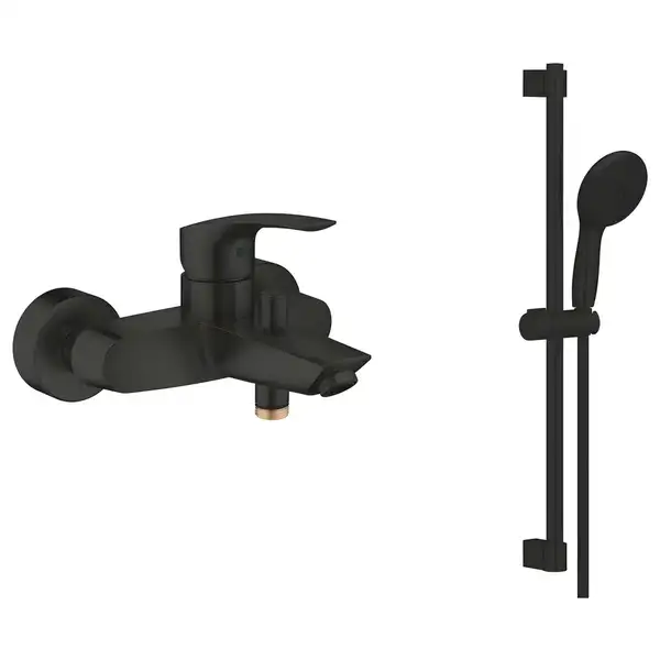 Grohe Eurosmart змішувач для ванни, чорний (333002433) (333002433+261622433)