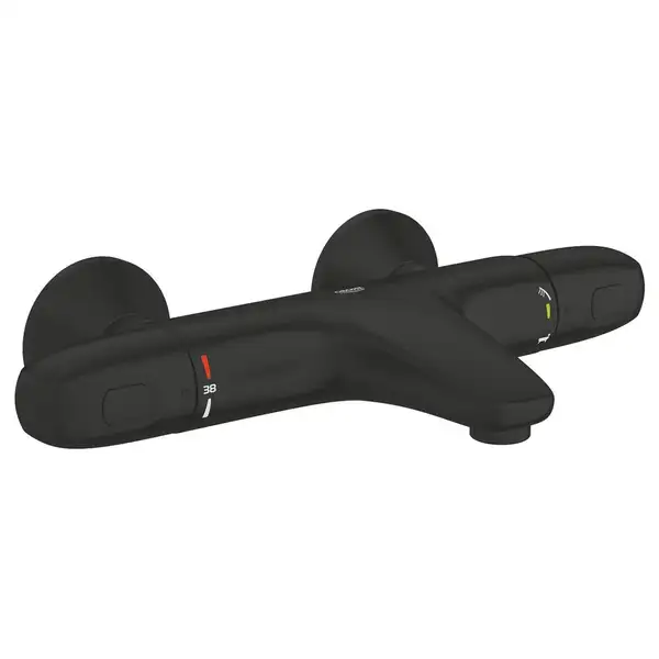 Grohe Grohtherm 1000 змішувач ванни, чорний матовий (348162433)